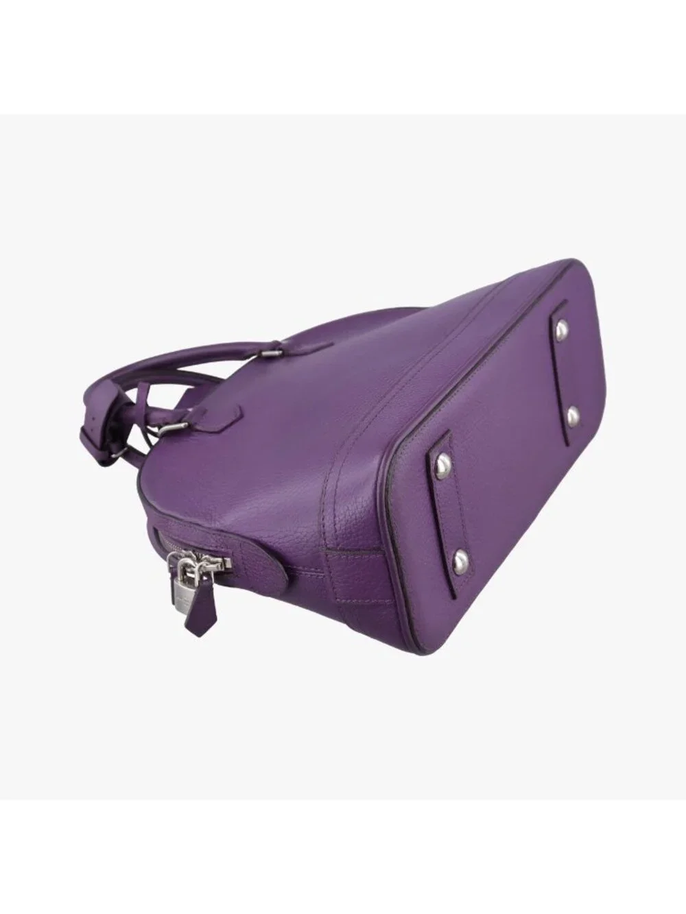Louis Vuitton Parnascea Alma PM Violet Taurillon Leather Handbag